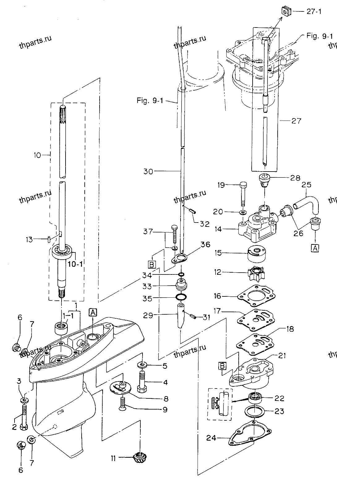 Редуктор (вертикальный вал)