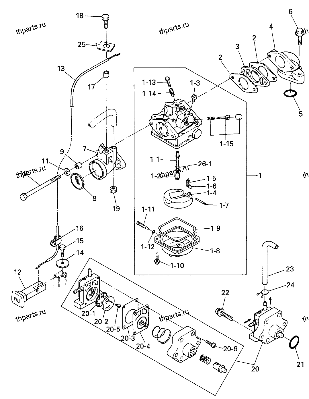 Карбюратор, насос топливный